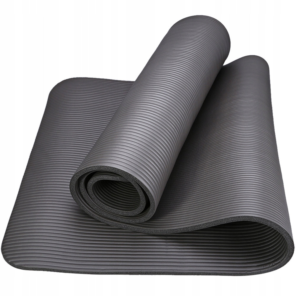 Exercise Mat Non-Slip Thick Folding Large Fitness Yoga Mat Color black
