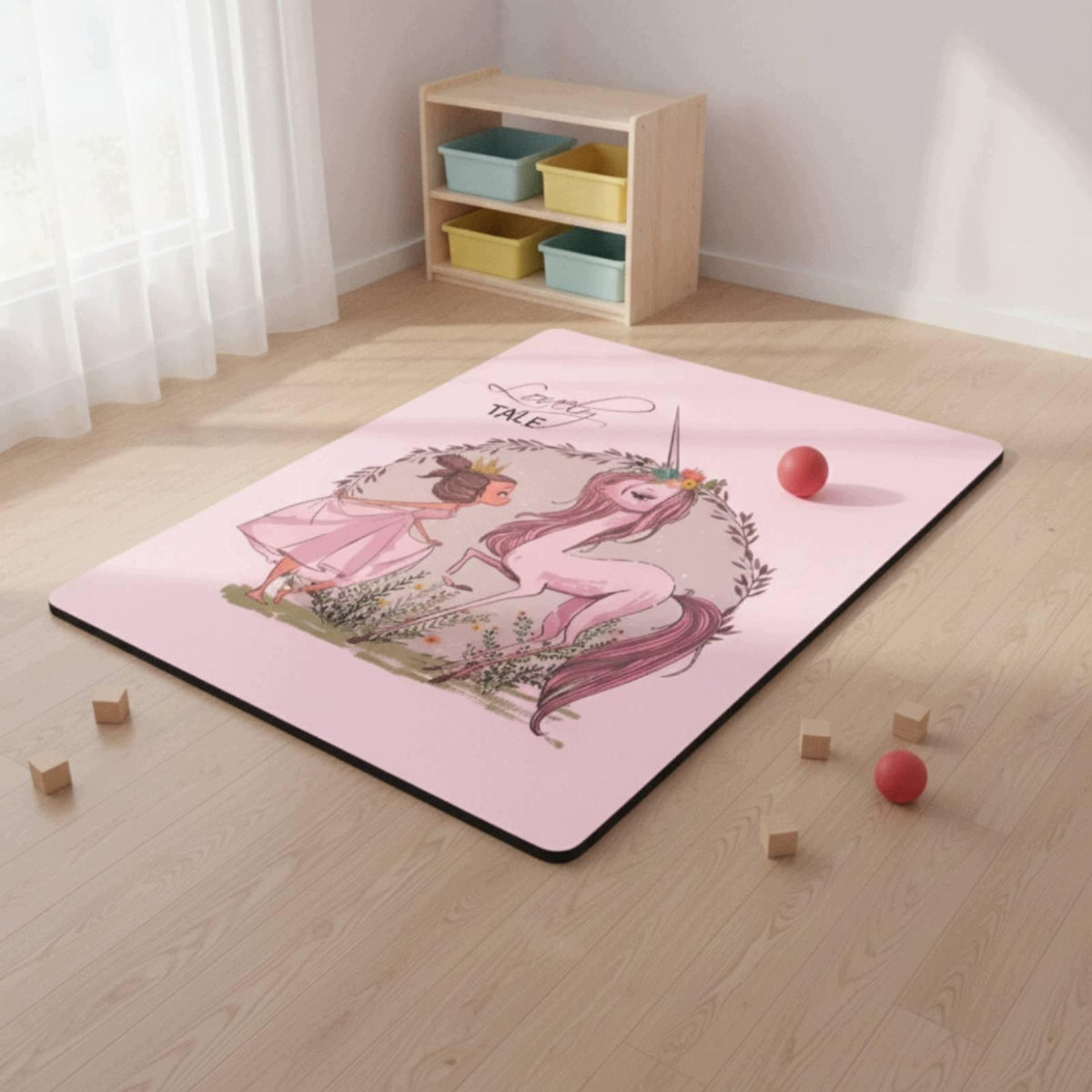 Exercise Mat Suede Like Floor Mat TPE Happy Valentine Packaging status original