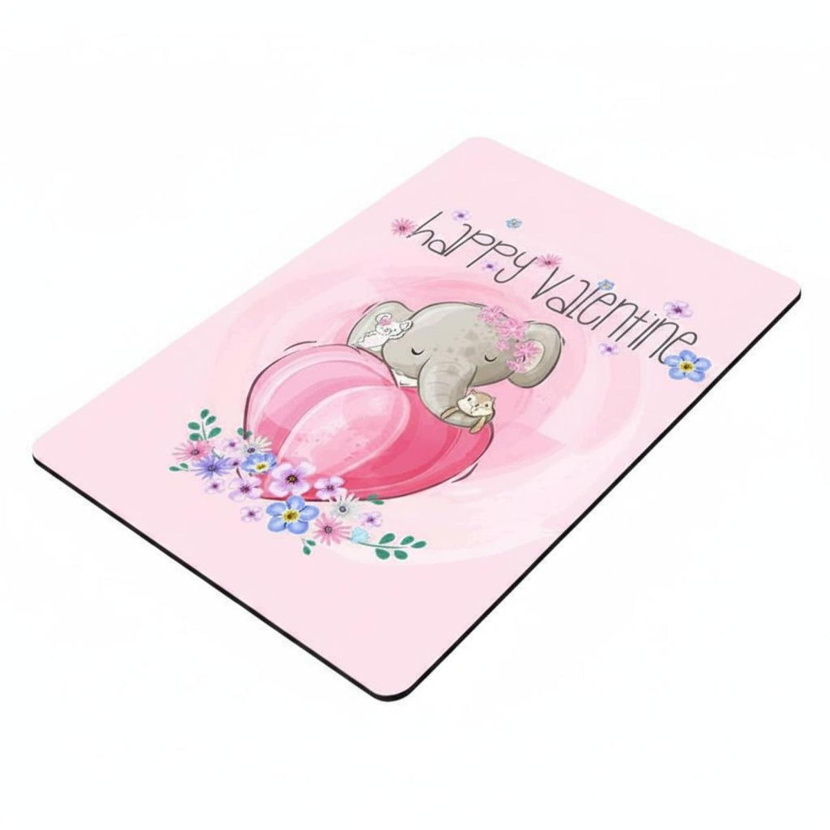Exercise Mat Suede Like Floor Mat TPE Happy Valentine