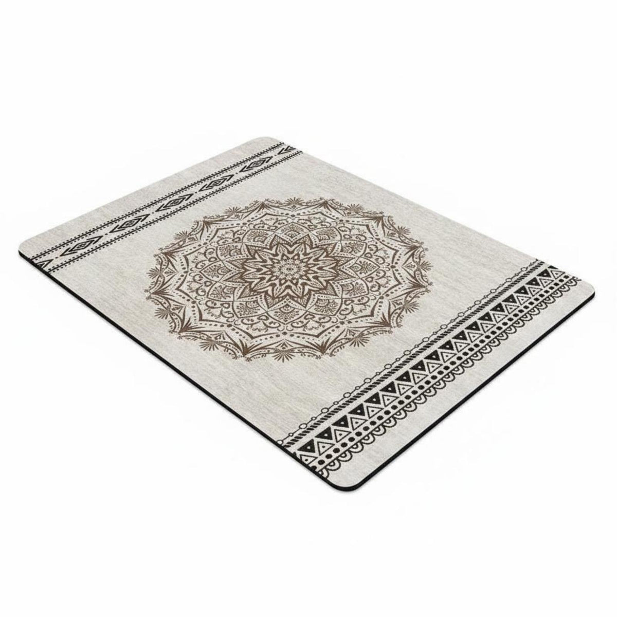 Exercise Mat Suede Like Floor Mat TPE Moroccan Style 1