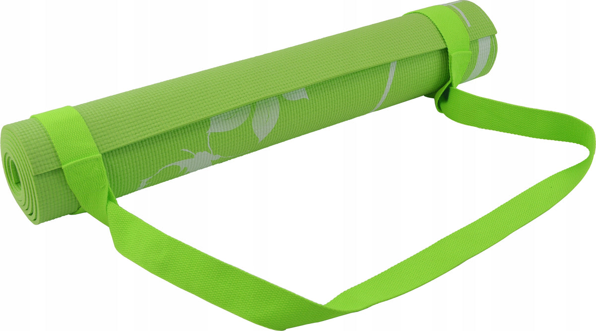 Exercise Mat Training with Strap Yoga Mat Non-Slip Pilates