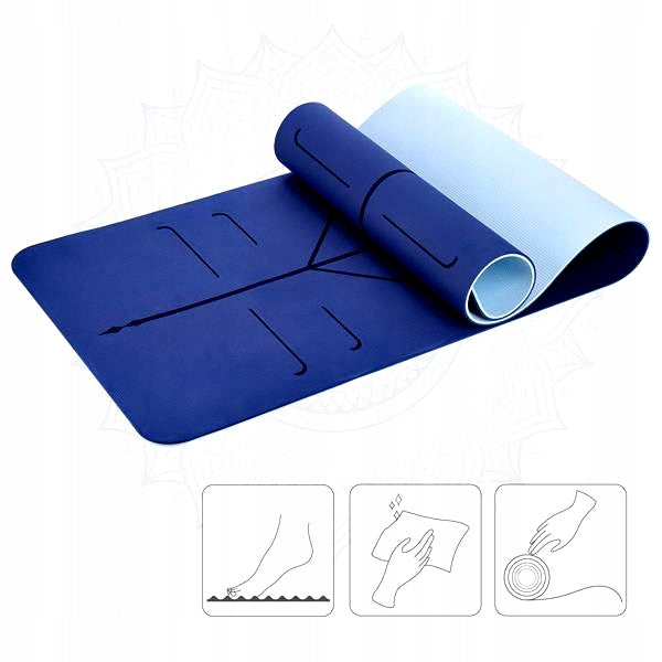 Exercise Mat YM10 TPE Yoga Thick Gymnastic Mat HMS Brand HMS