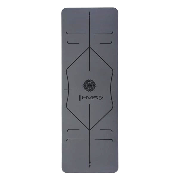 Exercise Mat YM10 TPE Yoga Thick Gymnastic Mat HMS SOLID Color gray