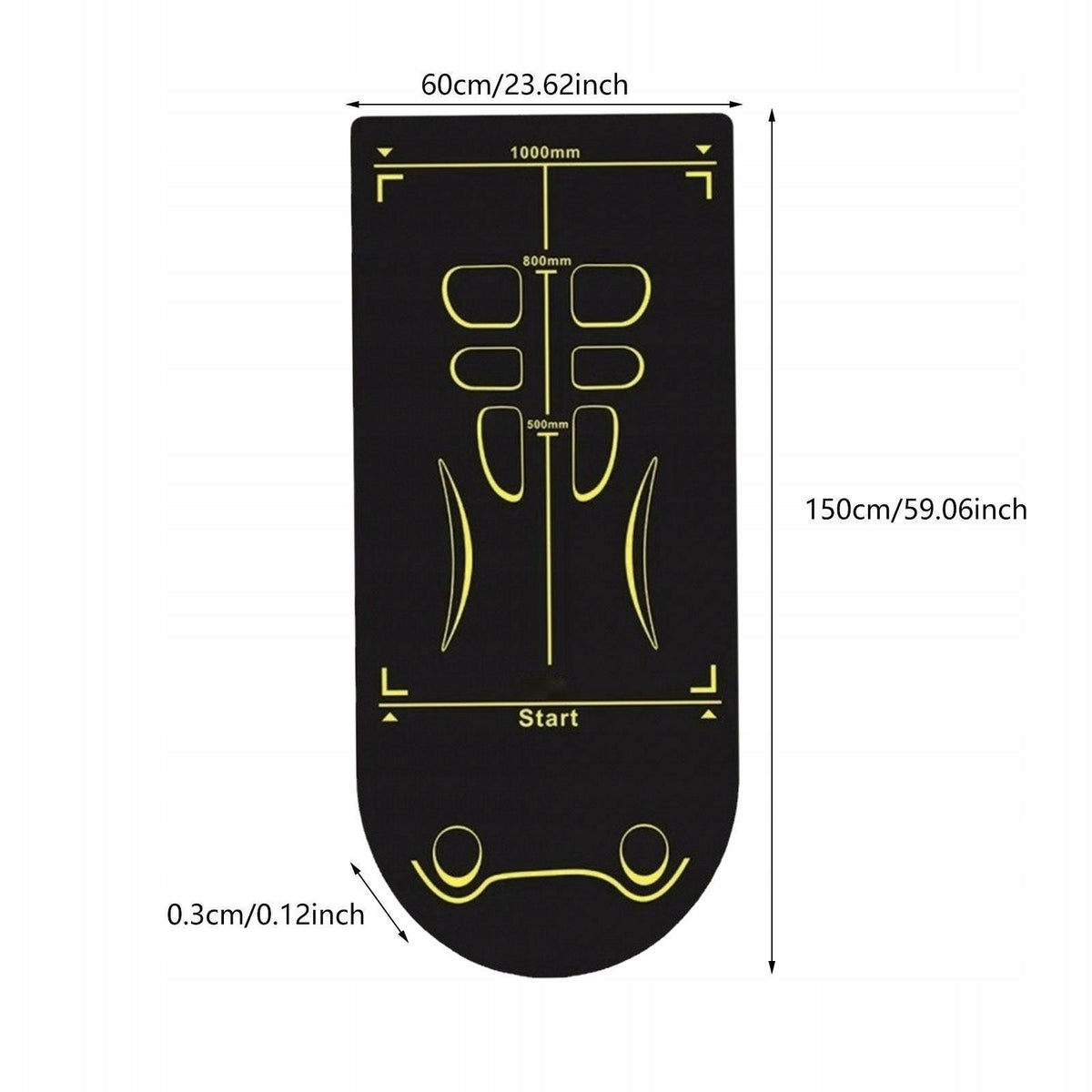 Exercise Mat for Roller Jump Rope Pad Waterproof Jump Rope Mat Gym Floor Brand no brand