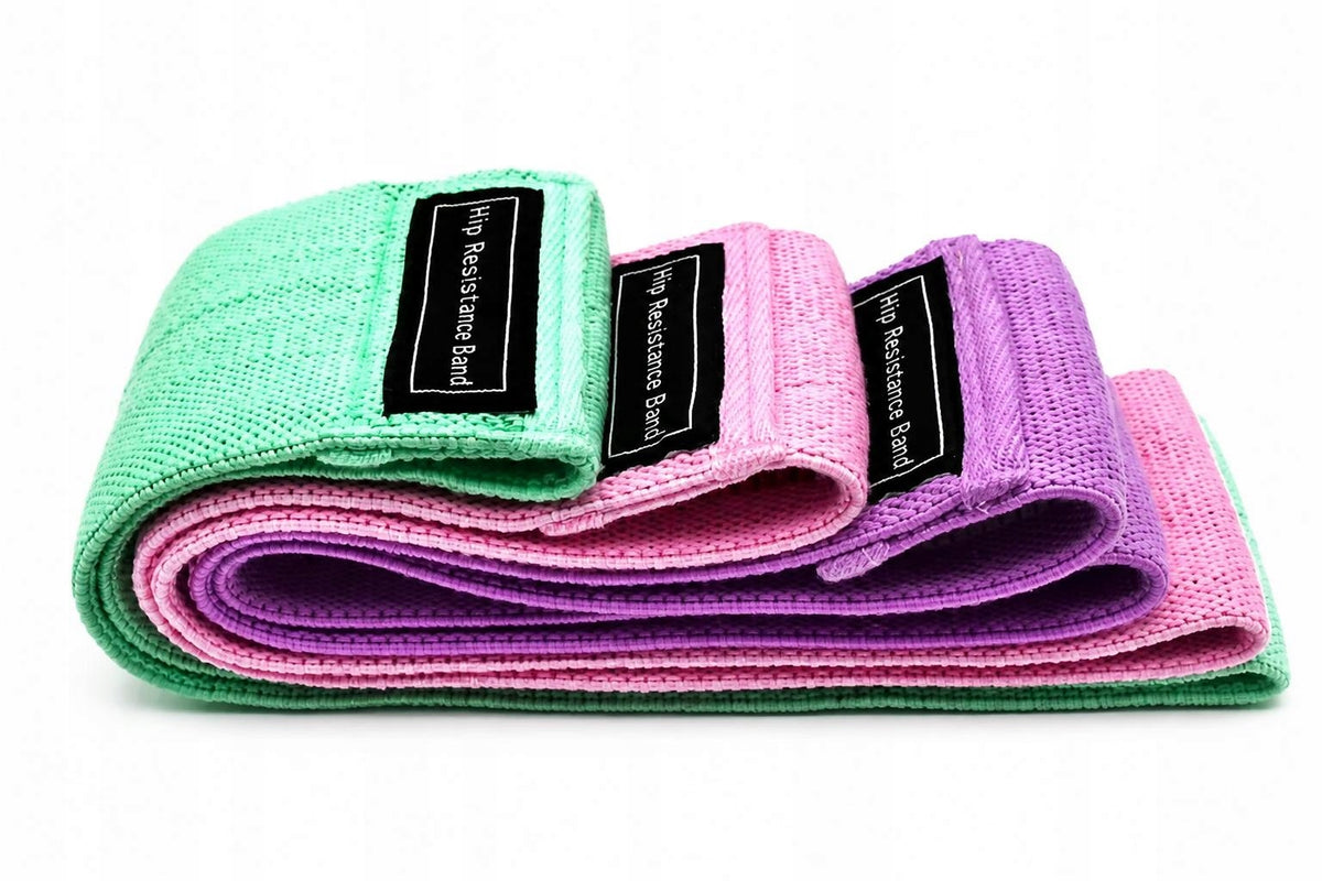 Exercise Material Resistance Rubbers Set of 3 Resistance Levels
