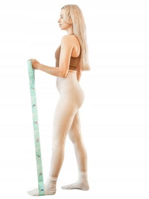 Exercise Rubber Resistance Bands Resistance Tape with Yoga Illustrations DrFit Width 5 mm