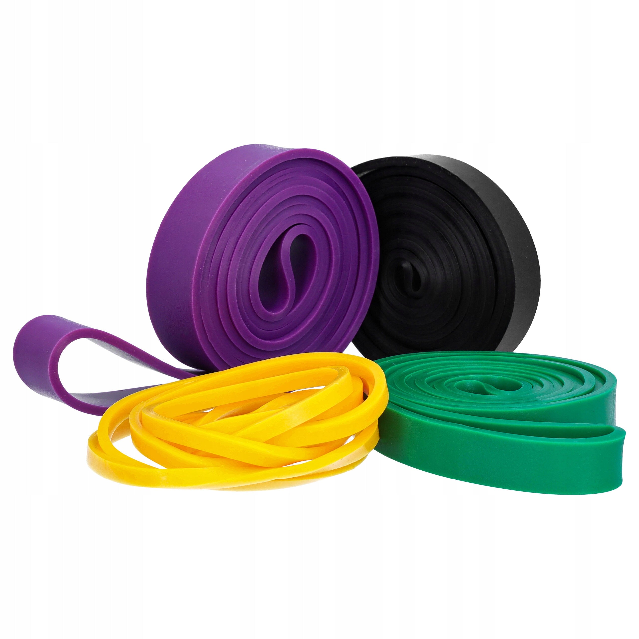 Exercise Rubber Resistance Bands for Fitness Training Stretching Band x4 Brand no brand