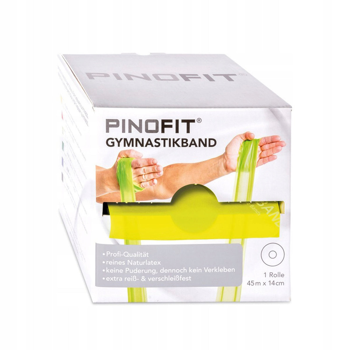 Exercise Rubber Tape PINOFIT Band yellow 45m/14cm