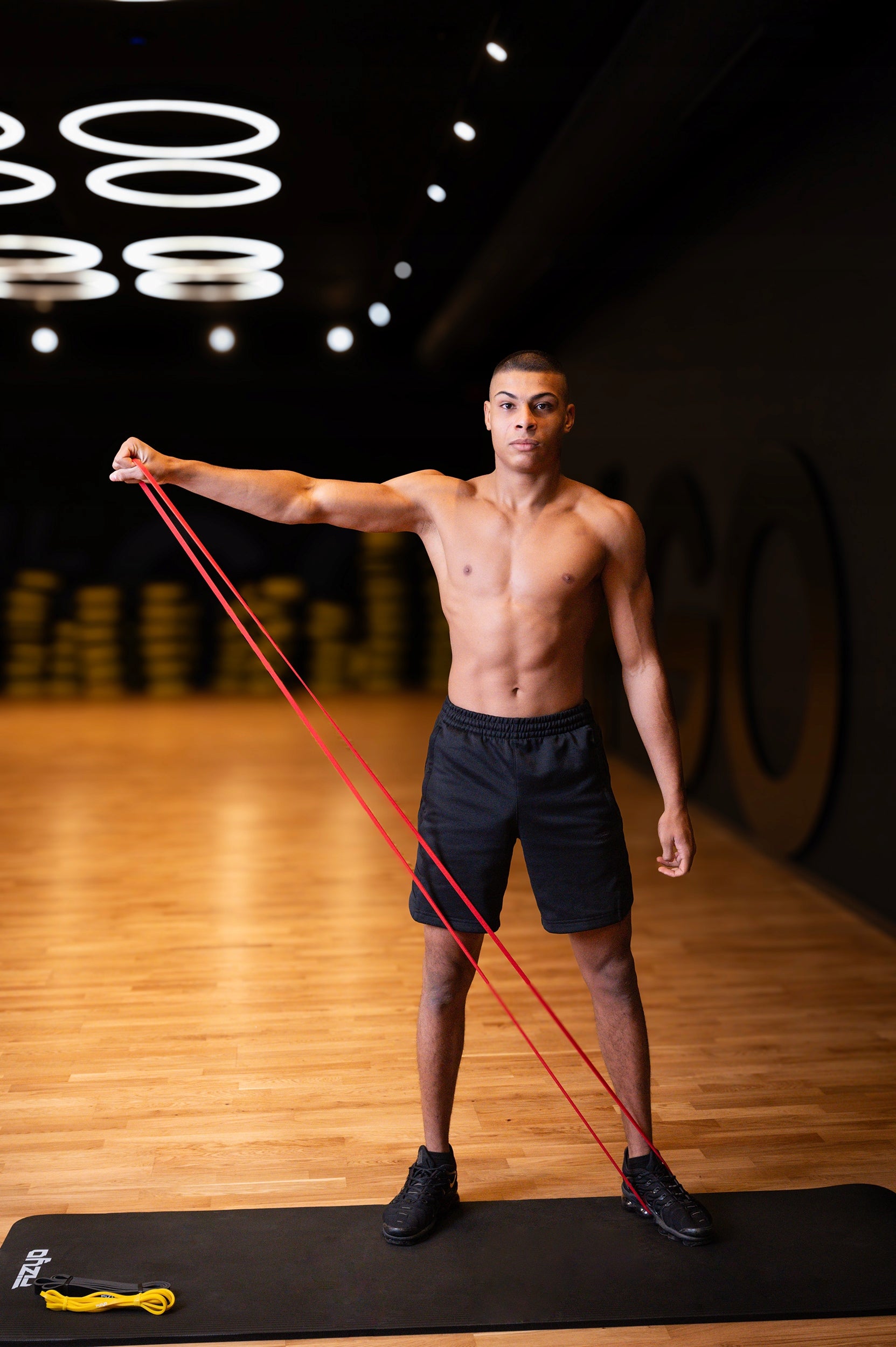 Exercise Rubbers FIZYO POWER BAND Strong Resistance Bands Fitness Crossfit 3 pcs Model Power Band Set Yello / Red / Black