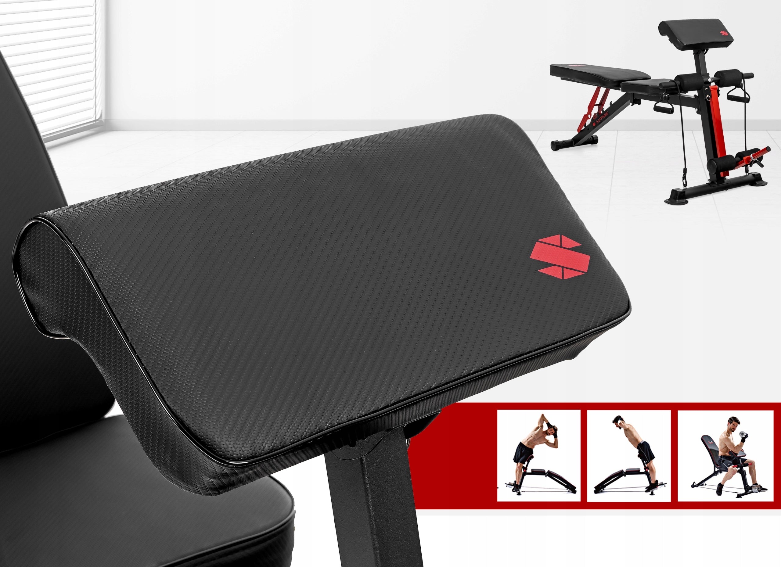 Exercise Training BENCH PRAYER BOOK PRESS Bench Adjustable Folding Brand Sapphire