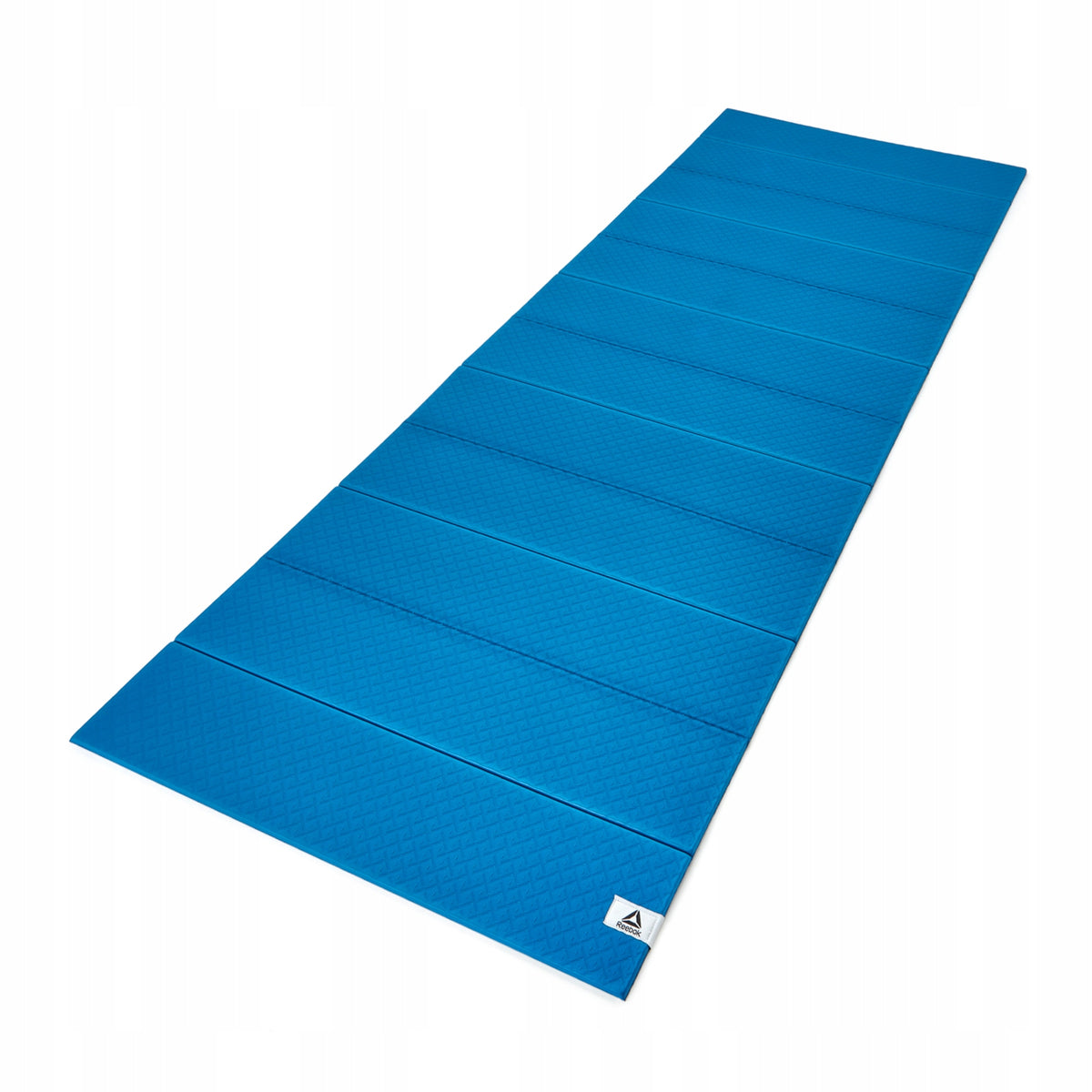 Exercise Yoga Mat Non-Slip Durable REEBOK 6mm Folding Travel Color blue