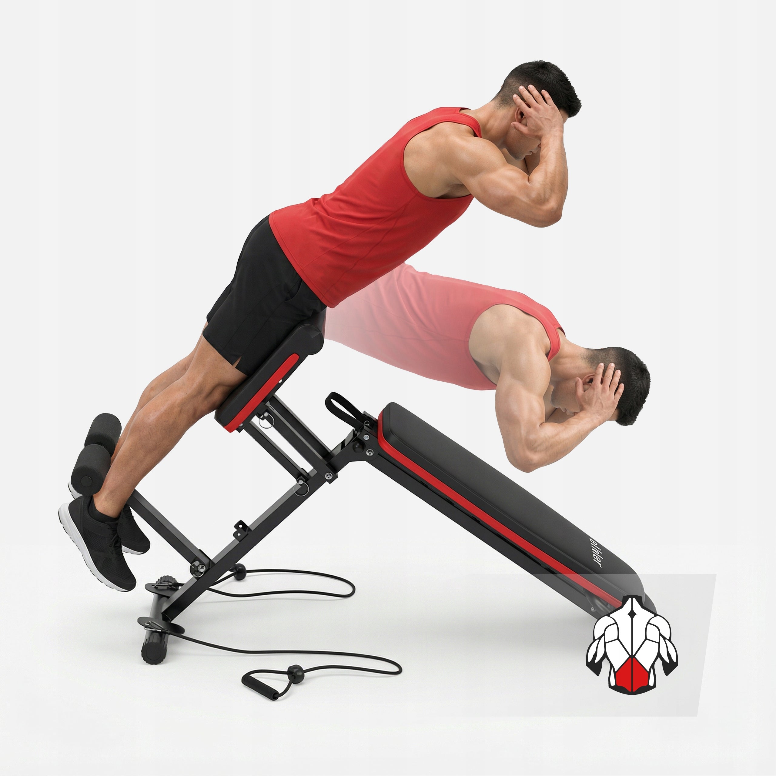 Exercise bench ATHLER Roman bench adjustable prayer book 150kg Brand ATHLER