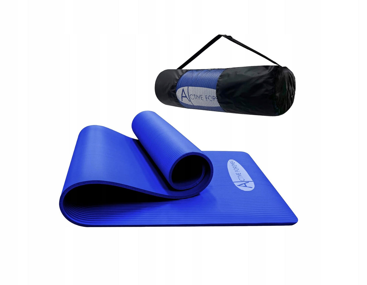 Exercise mat Active Forever 190 cm x 60 cm blue