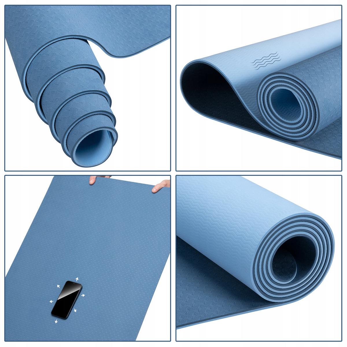 Exercise mat Fizyo 183 cm x 61 cm blue Manufacturer code FFITM-6118
