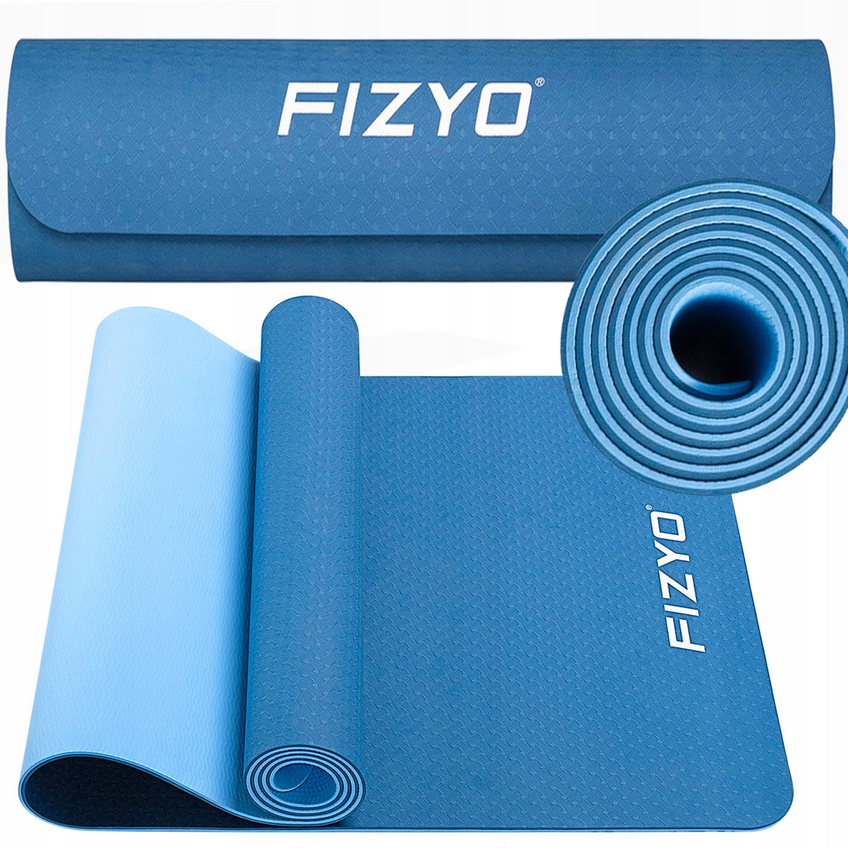 Exercise mat Fizyo 183 cm x 61 cm blue
