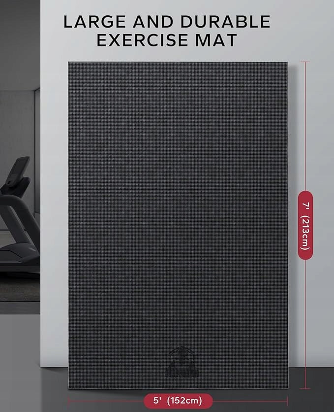 Exercise mat HAPBEAR 213 cm x 152 cm black Manufacturer code HBEM04