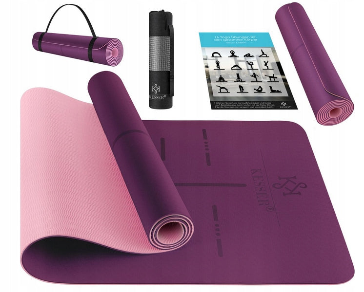Exercise mat KESSER 183 cm x 61 cm purple