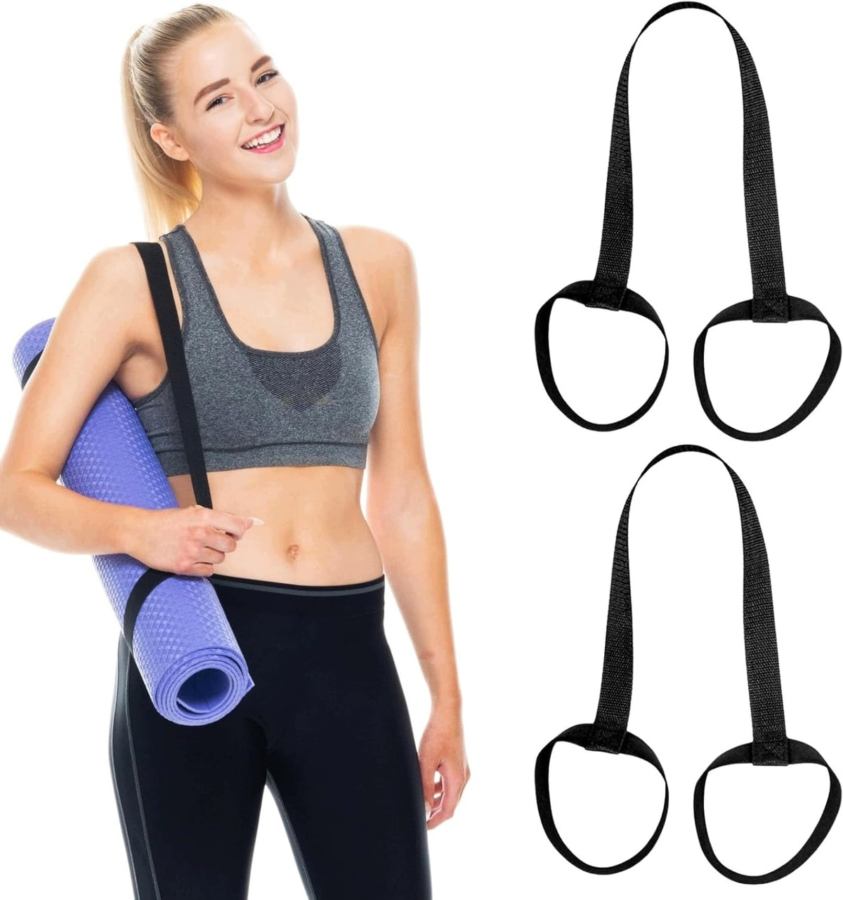Exercise mat Matati 183 cm x 60 cm black Brand Matati