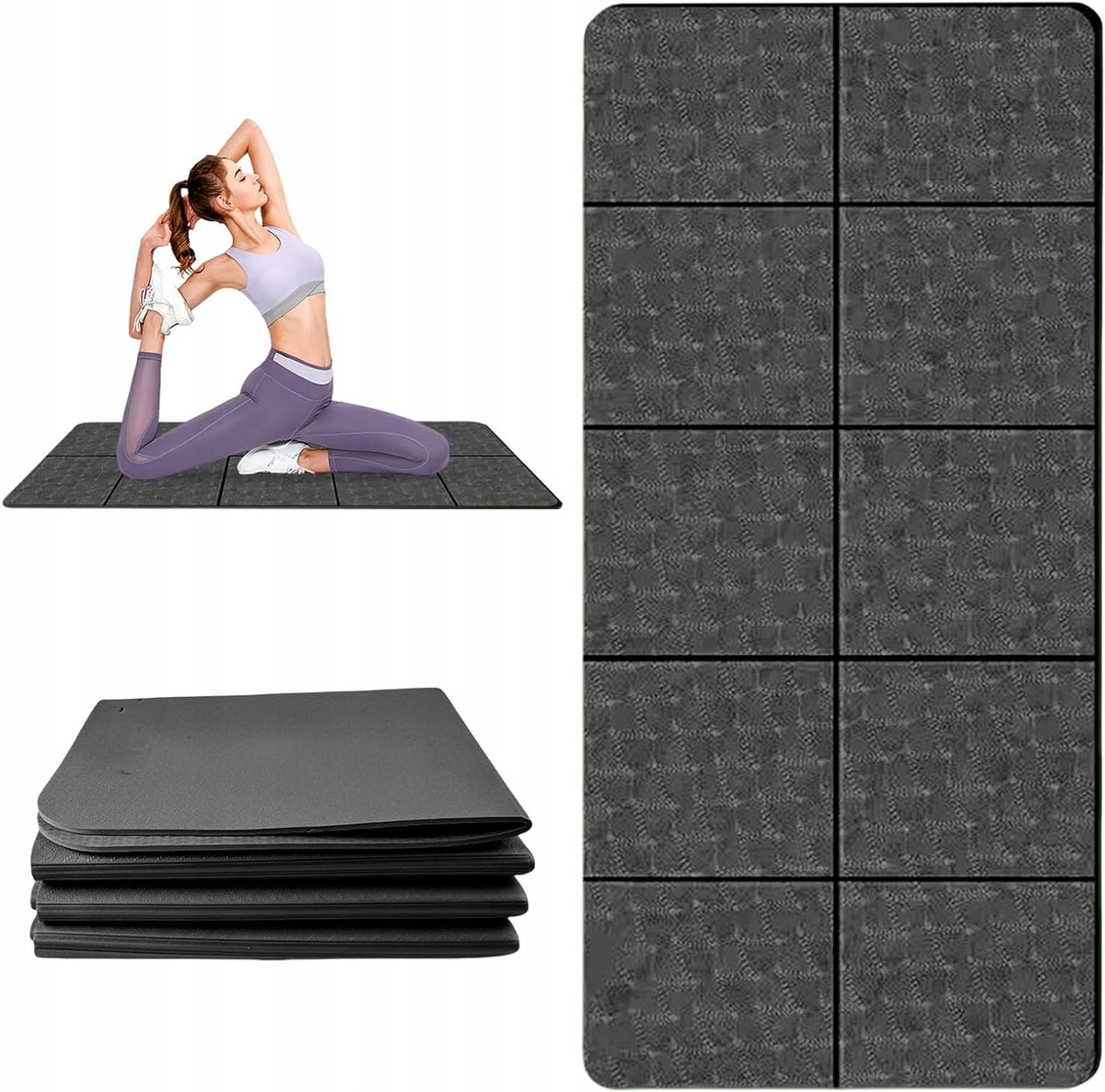 Exercise mat NA 10 cm x 10 cm black