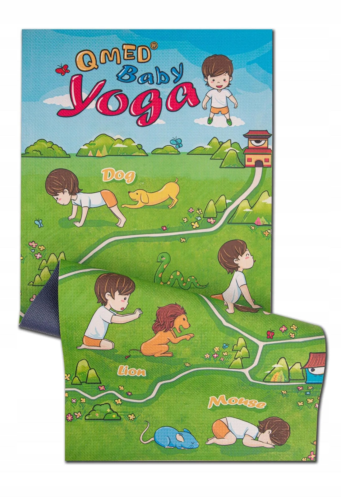 Exercise mat Qmed 145 cm x 61 cm multicolor