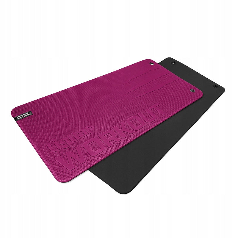 Exercise mat Tiguar 100 cm x 50 cm pink workout - plum Packaging status original