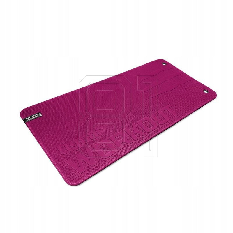 Exercise mat Tiguar 100 cm x 50 cm pink workout - plum