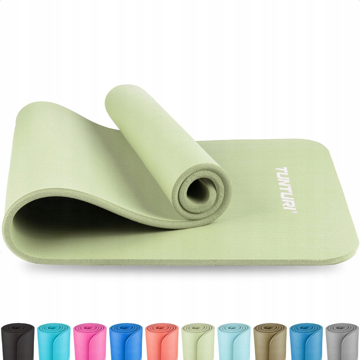 Exercise mat Tunturi 180 cm x 60 cm green