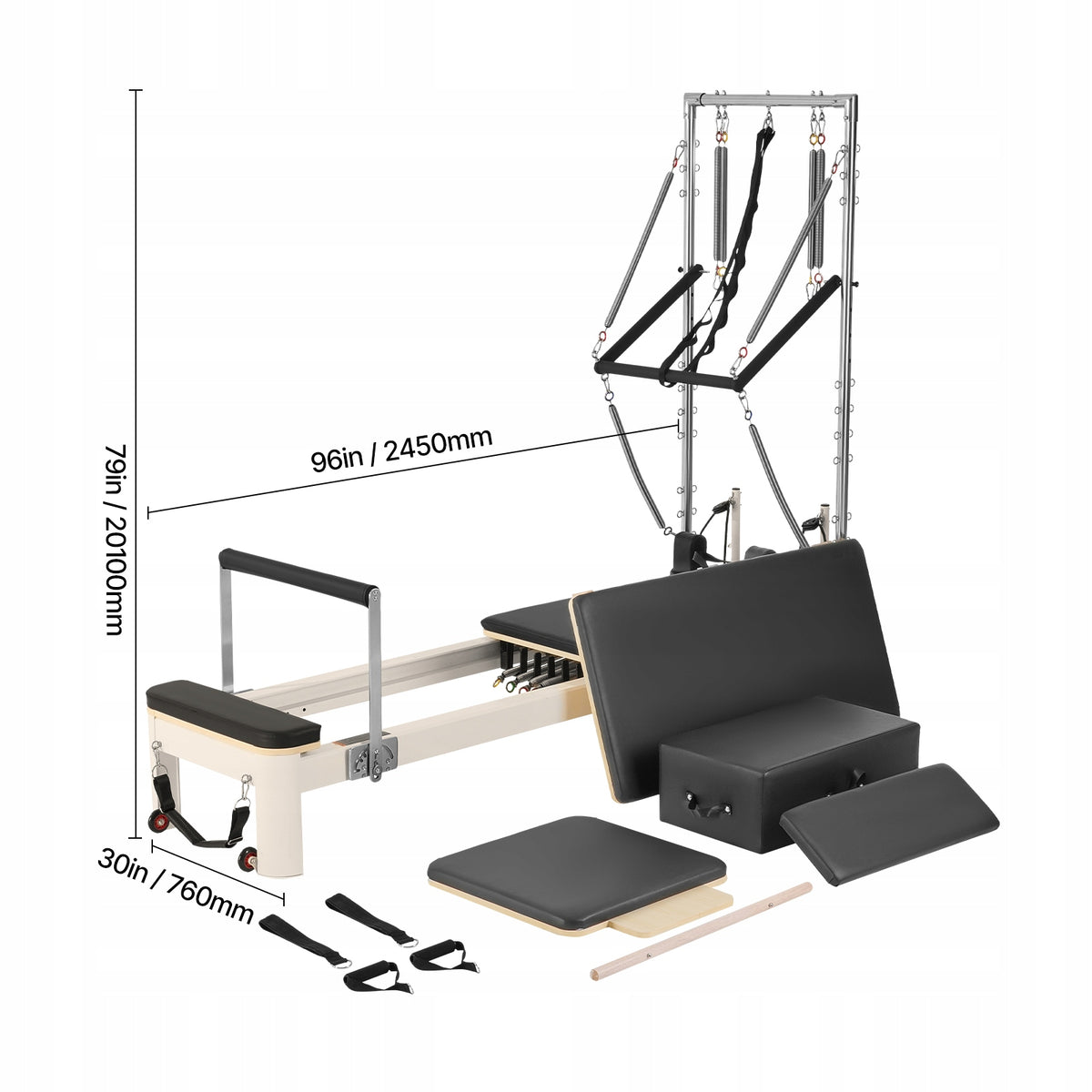 Exercise mat Vevor 245 cm x 76 cm black Brand Vevor
