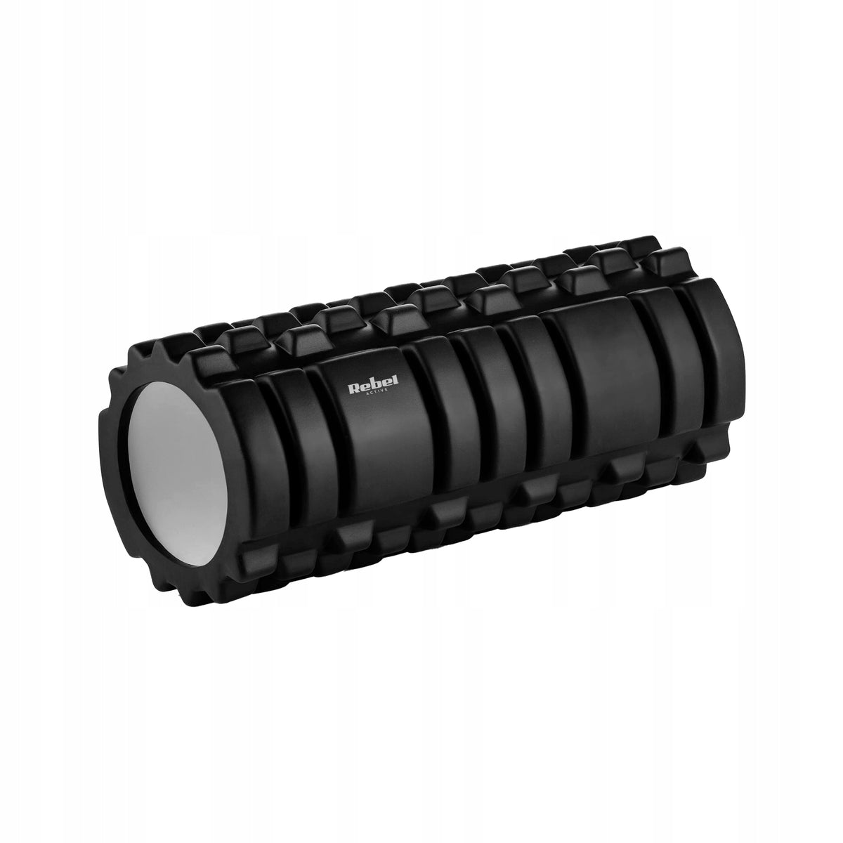 Exercise roller with projections Rebel 33 cm x 14 cm black