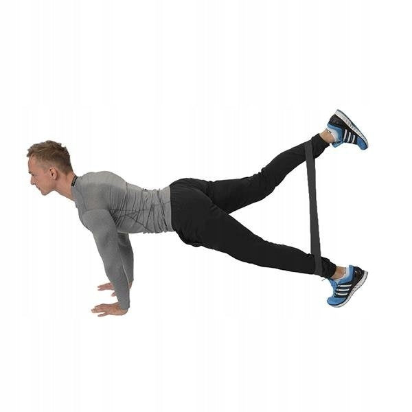 Exercise rubber GU04 black 1,2x50x600mm HMS Width 50 mm