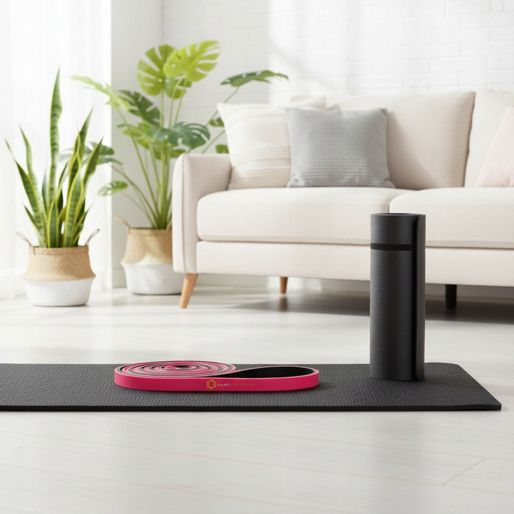 Exercise rubber GU06 pink-black 13x5x2250mm HMS Manufacturer code GU06