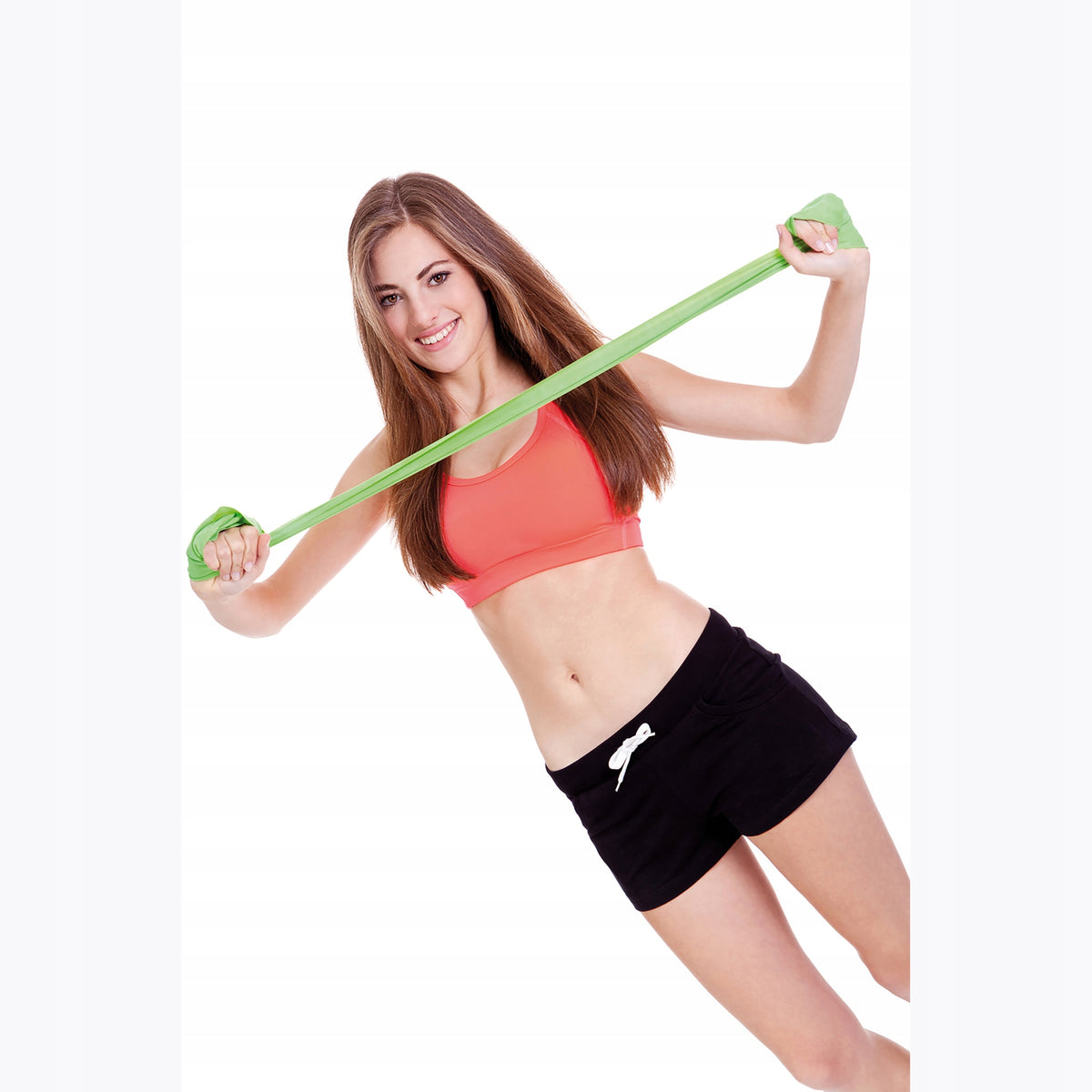 Exercise rubber Sveltus Medium Box green 120 cm Color multicolor