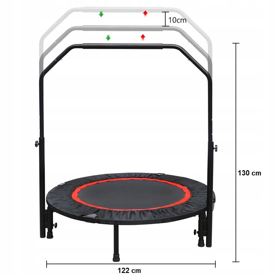Exercise trampoline for children and adults, WITH HANDRAIL, DIAMETER 120 cm Brand Etrampoliny