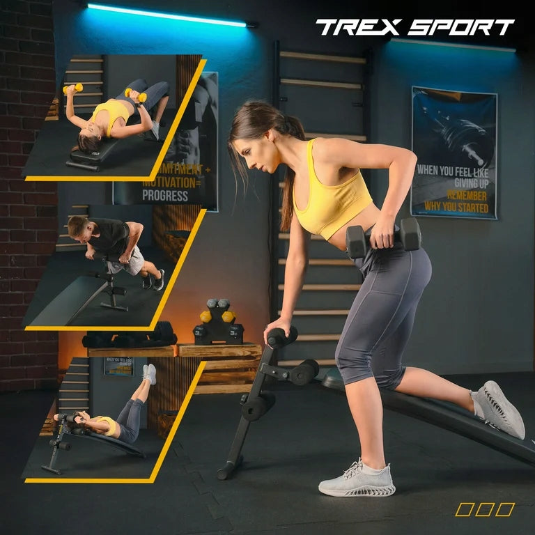 Exercise weight bench slant bench folding Trex Sport Manufacturer code TX-050B