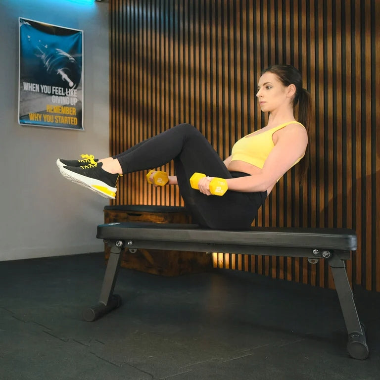 Exercise weight bench straight folding bench Trex Sport For multifunctional