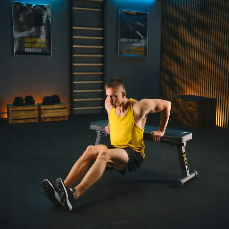 Exercise weight bench straight folding bench Trex Sport Kind straight