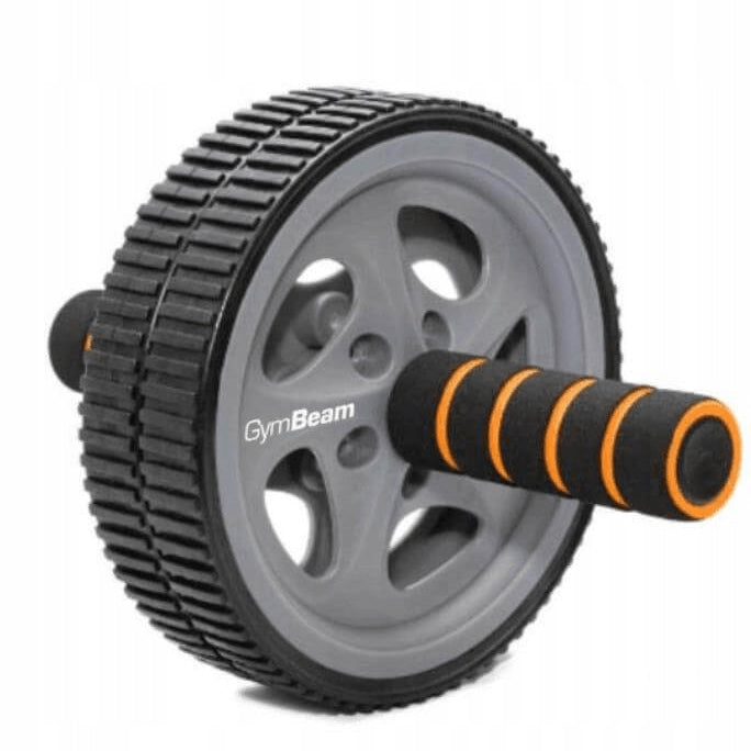 Exercise wheel GymBeam Ab Wheel black/grey/orange