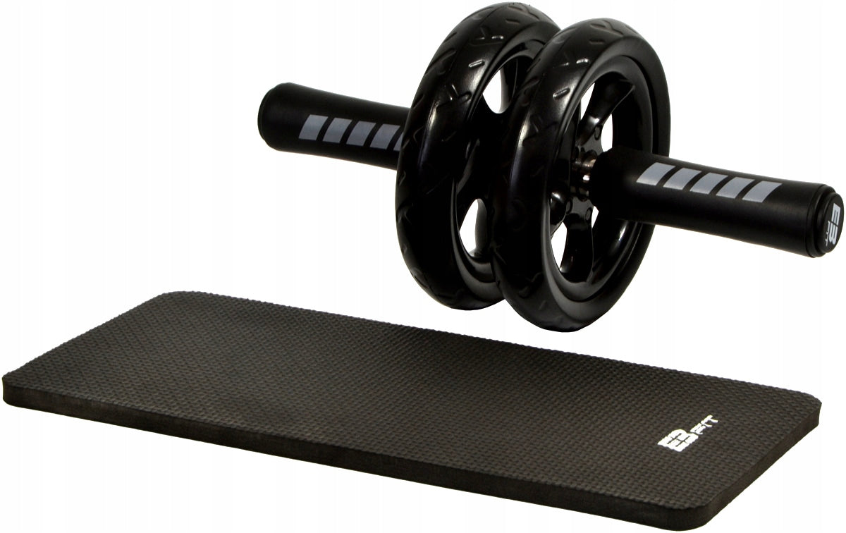 Exercise wheel MAT + DOUBLE ROLLER REHABILITATION FITNESS EB FIT