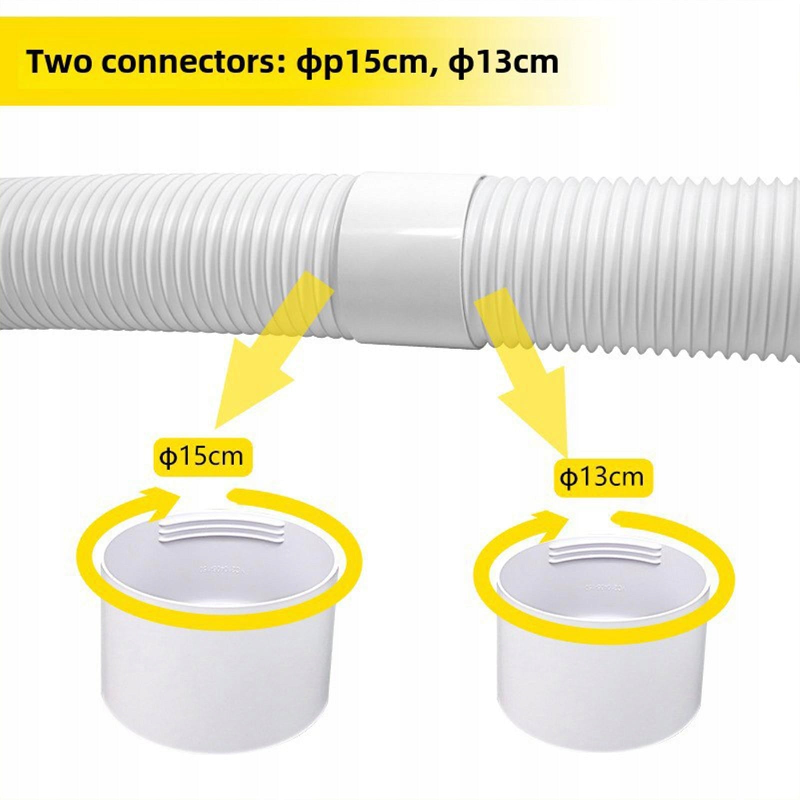 Exhaust Hose Coupler Connector Clockwise and Counter Clockwise Thread 130MM Medical device type accessories for a medical device or a product without an intended medical purpose