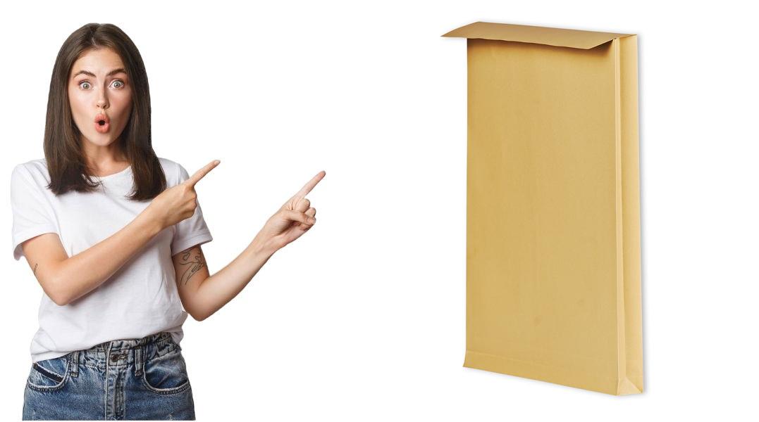 Expandable envelope B5 brown HK 250pcs.