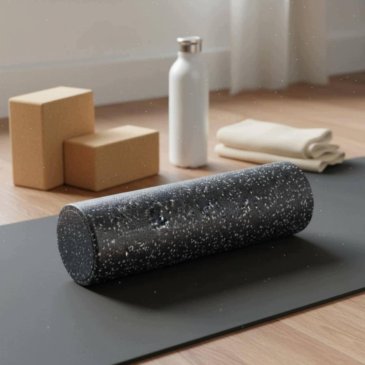 Expanded Polypropylene Foam Roller Relief Expanded Black 90*15cm Packaging status original