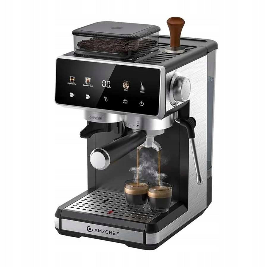 Express AMZCHEF CM5560 for Grain and Ground Coffee 20 Bar Automatic