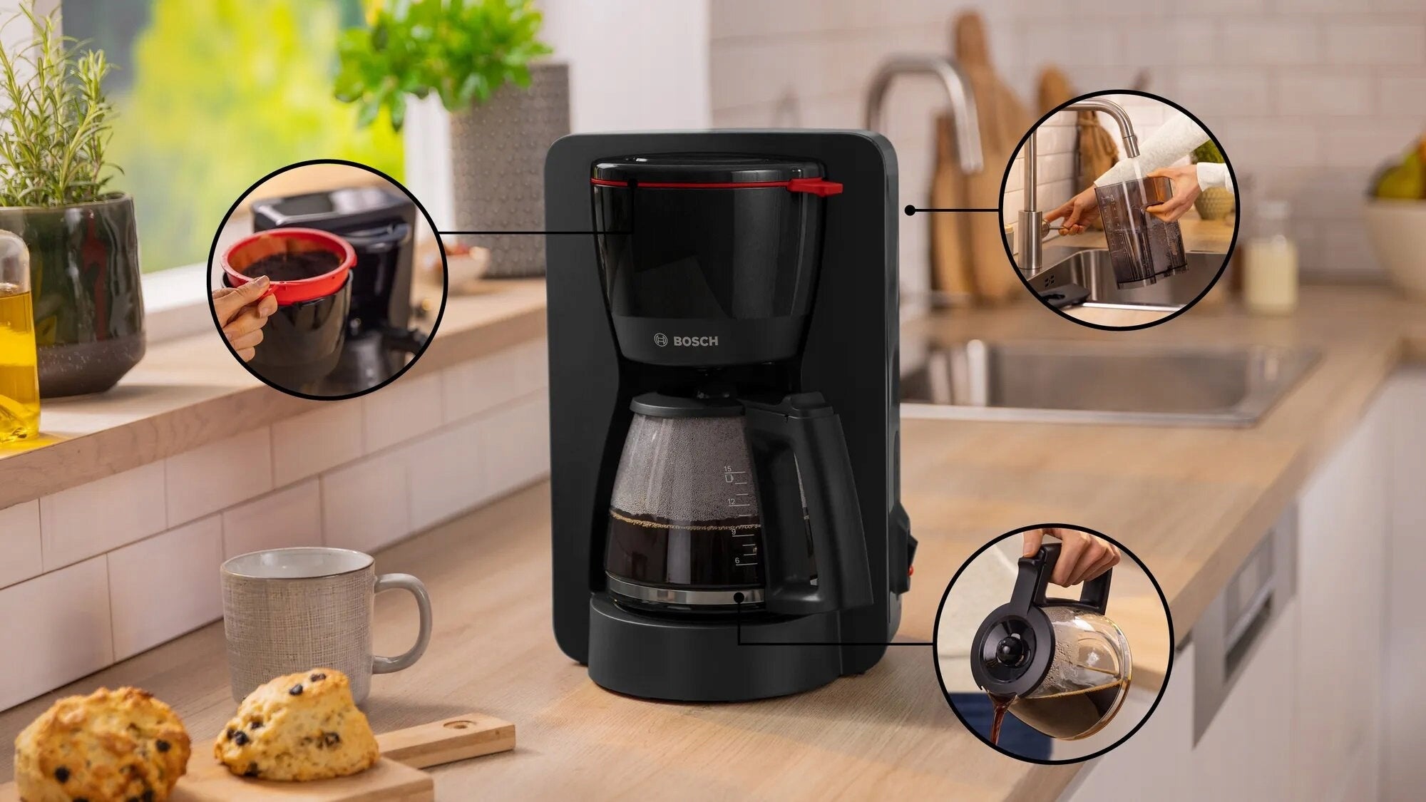 Express BOSCH TKA2M113 Black Dominant color black