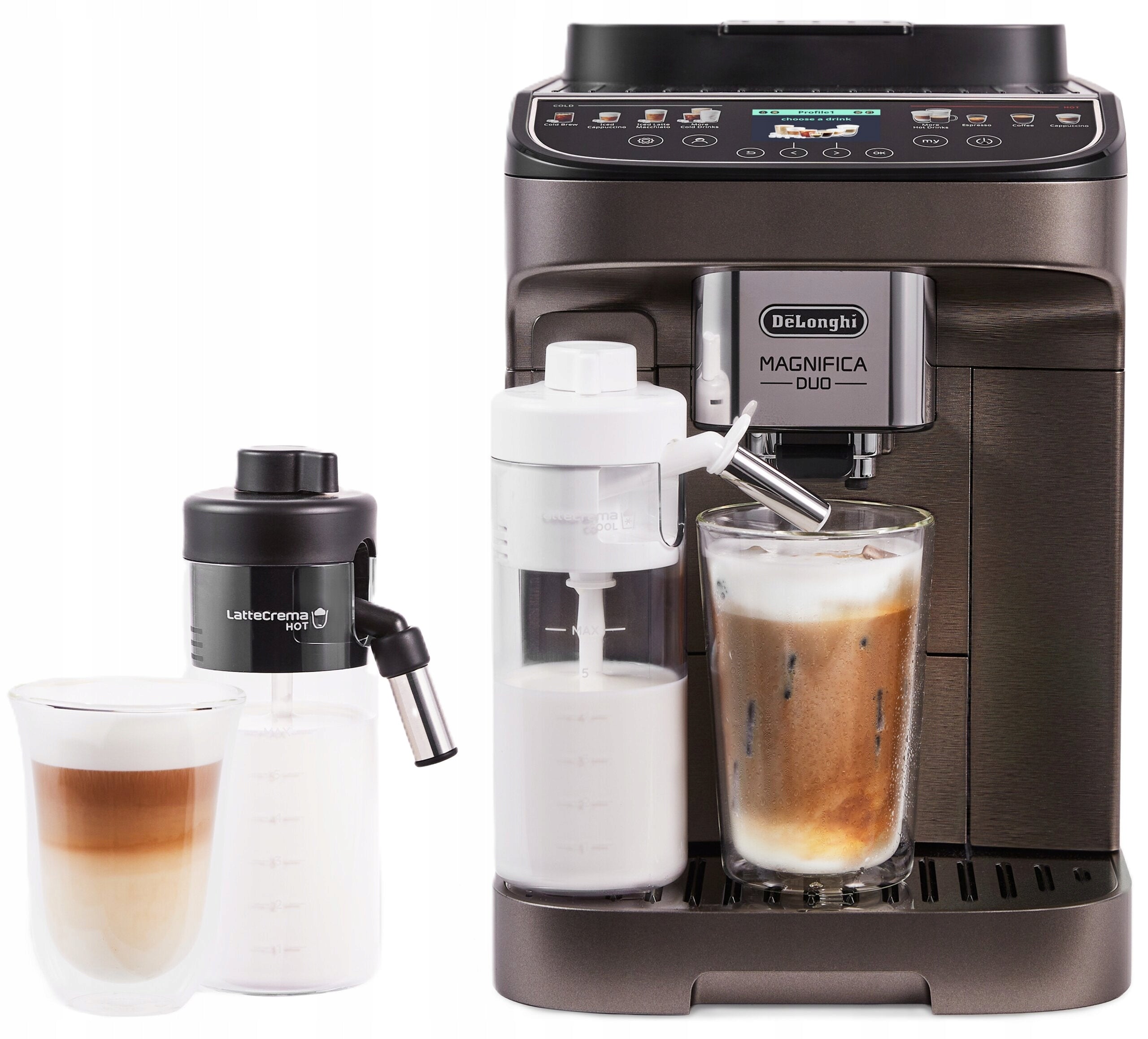 Express DELONGHI ECAM330.80.TXB Magnifica Duo (Cold Brew) Dominant color black