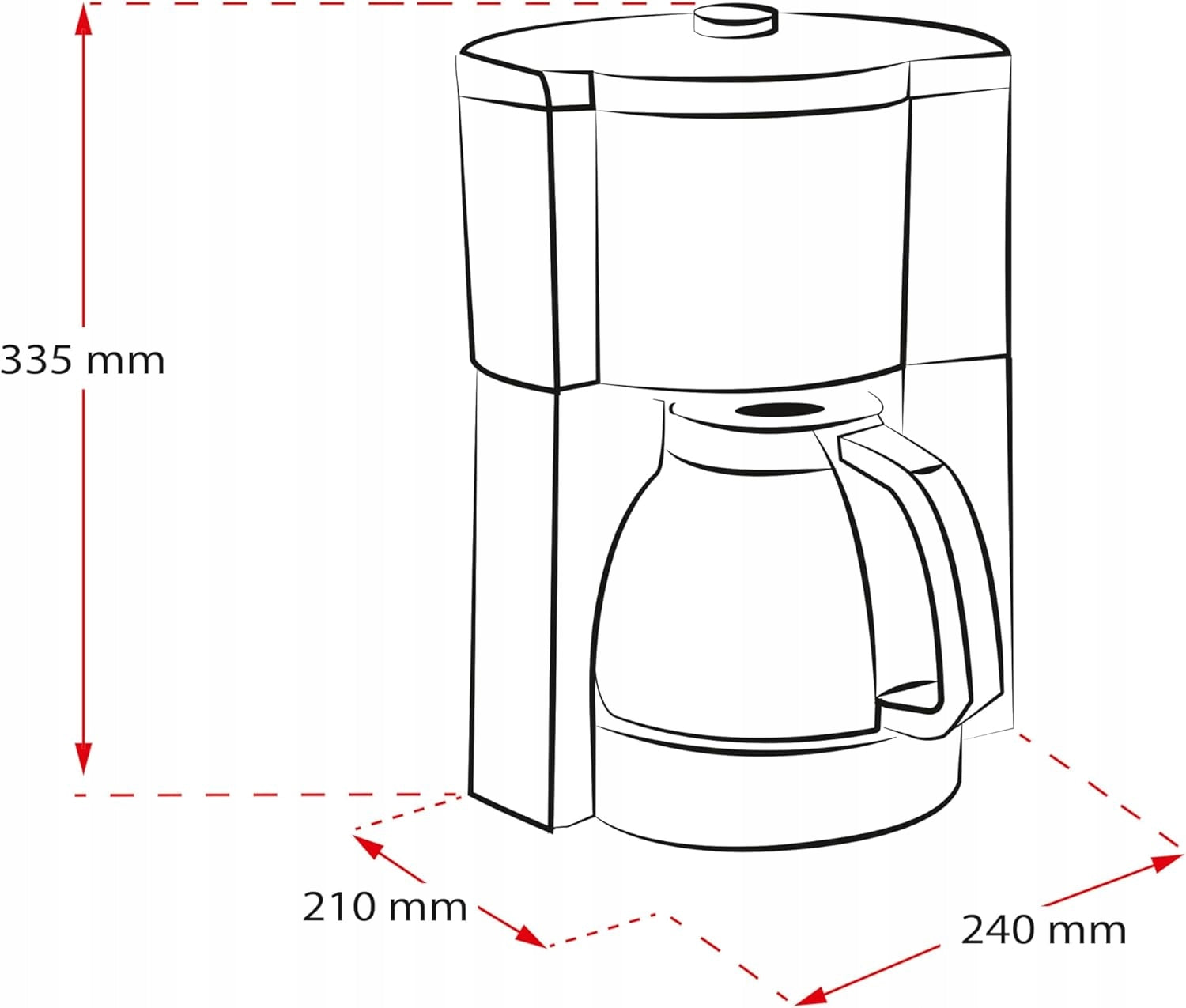 Express Melitta Look V Timer programmable steel black 10-15 cups Model 6766591
