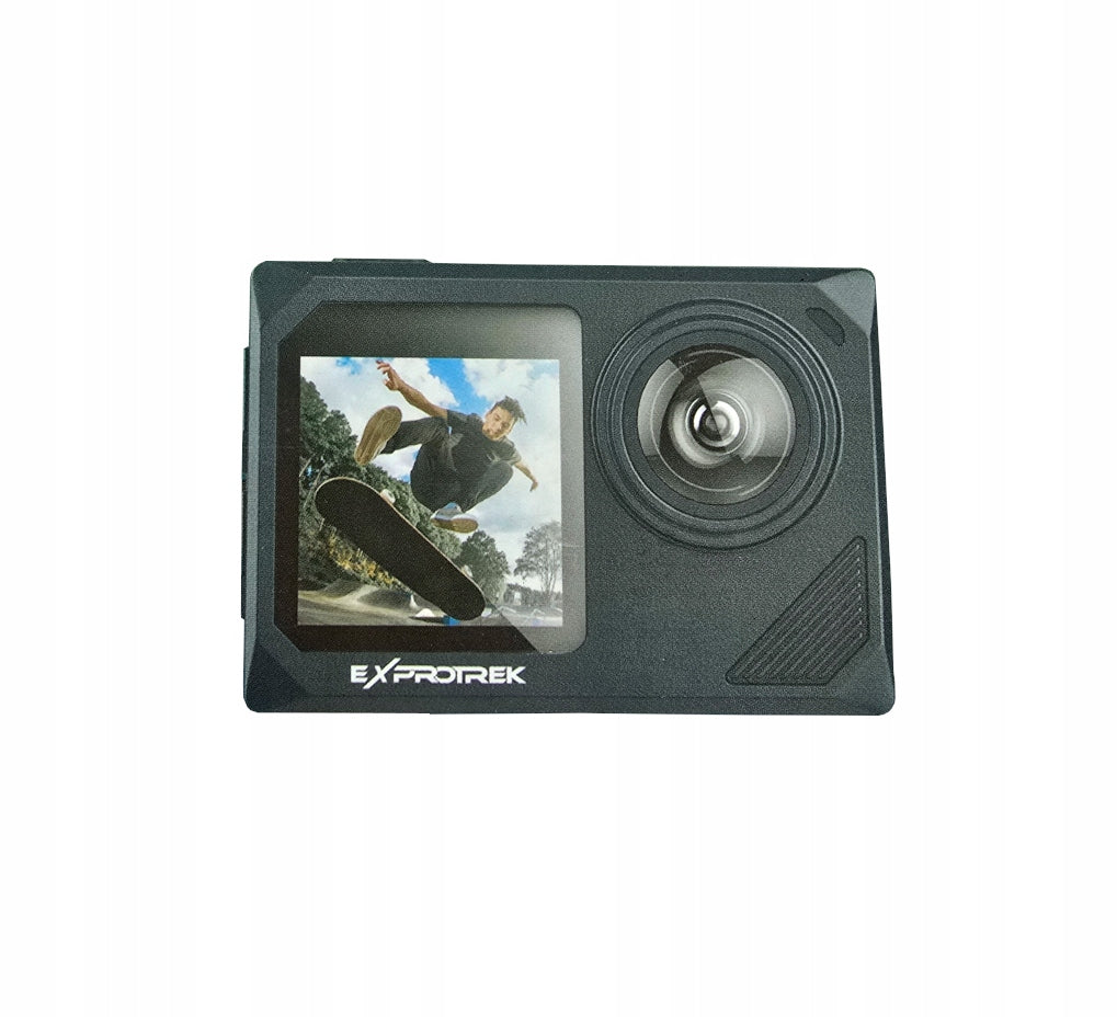 Exprotrek 4K Ultra HD dual screen sports camera Model EXPROTREK