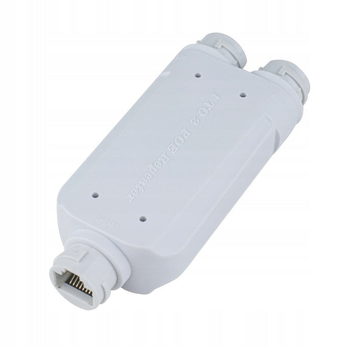 Extender PoE Splitter 1 IN , 2 OUT RJ-45 100Mb for IP Cameras WATERPROOF Packaging status original