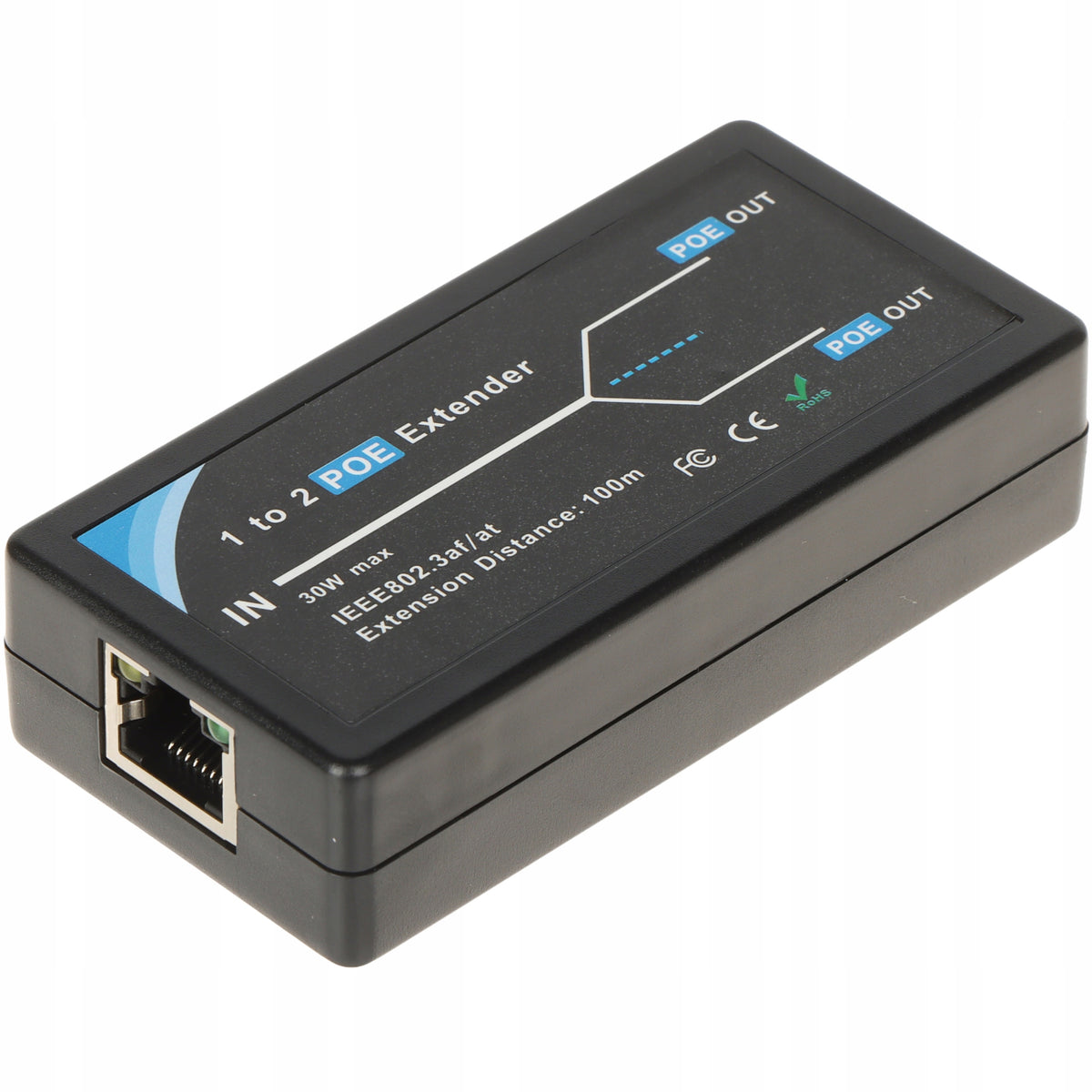 Extender PoE switch PFT1320 3-port 100m 100Mbps cascade for CCTV cameras Packaging status original