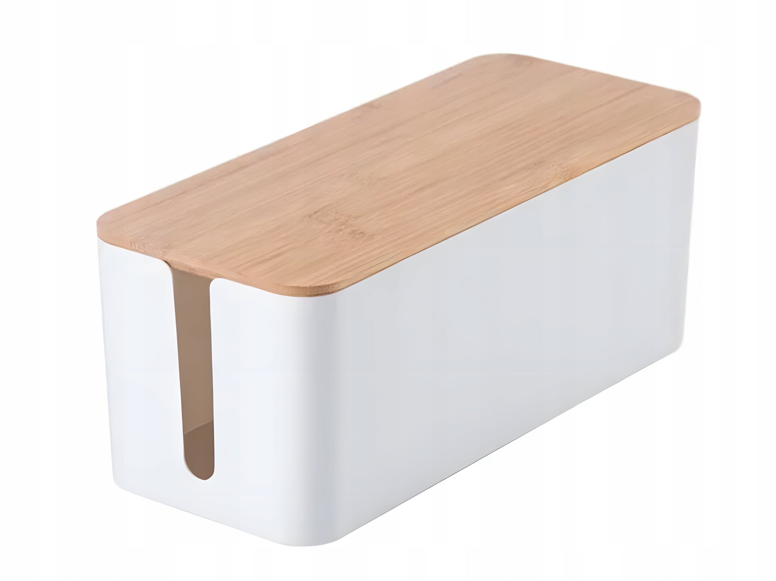 Extension Cable Organizer White + Wood - M Box EAN (GTIN) 5904501833226