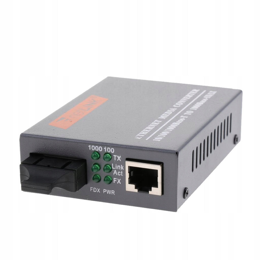 External Gigabit Ethernet Media Convertor, Single Mode Dual